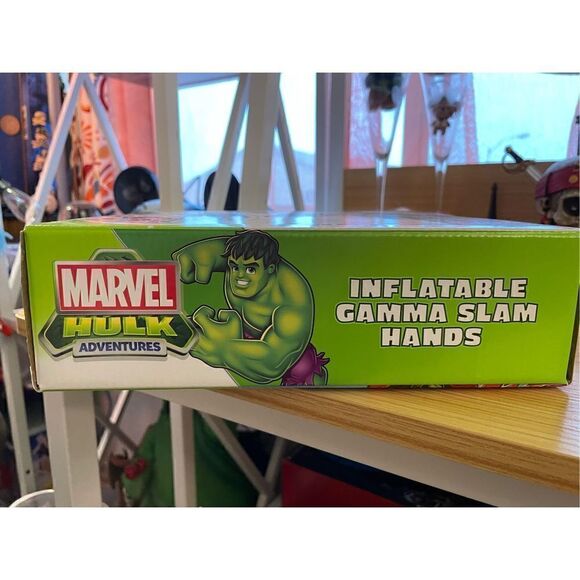 2012 Playskool Heroes Marvel Avengers Hulk Inflatable Gamma Slam Hands New - Picture 6 of 8